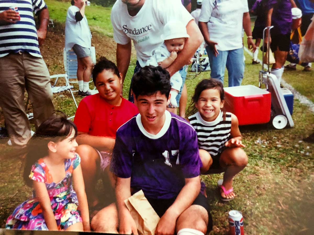 A young Ben Henry, circa 1993/94ish, in Honolulu, Hawaii. With my sister and nieces. That's my dad with the can of Pepsi. lol